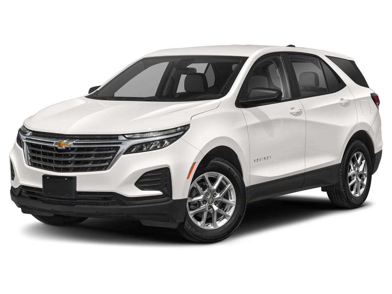 2022 Chevrolet Equinox Premier in Summit White — front three-quarter view
