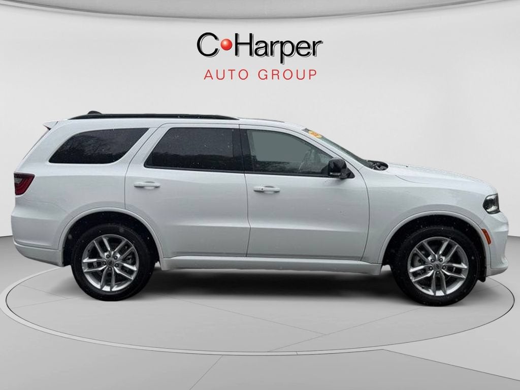 2024 Dodge Durango GT Plus in White — front three-quarter view