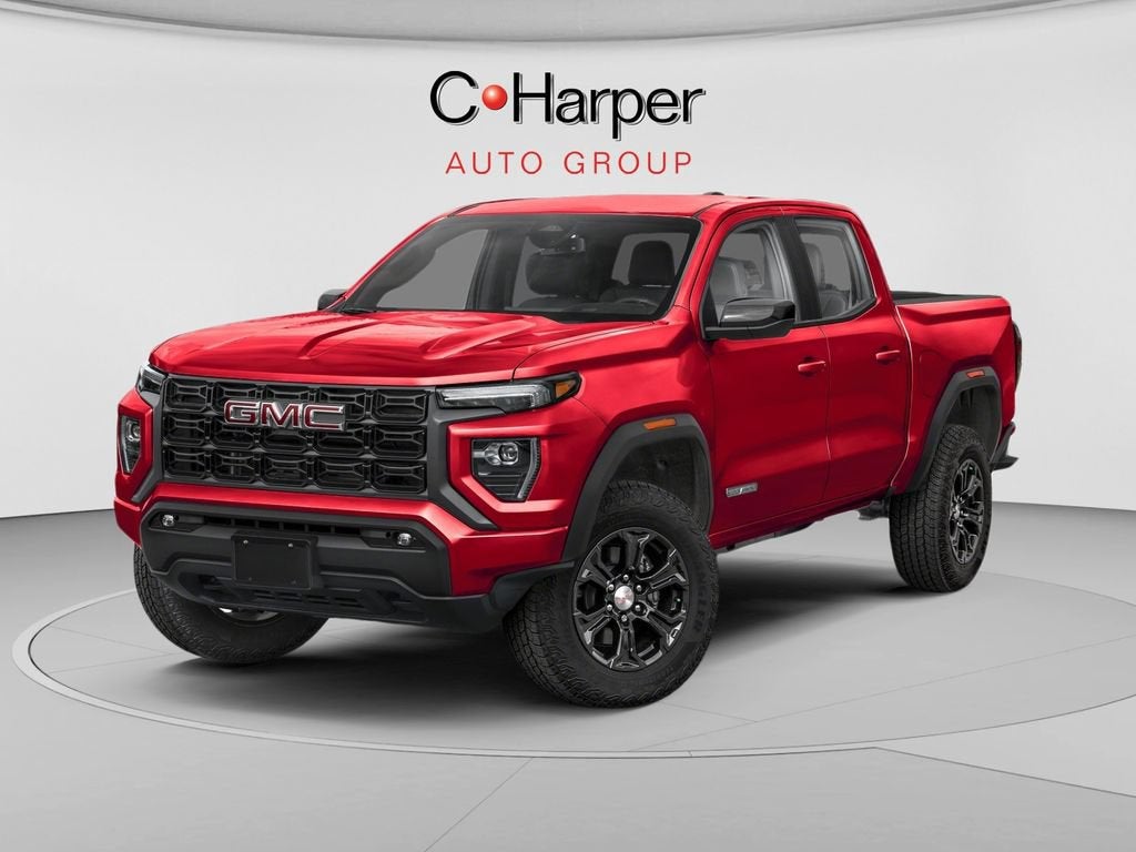 2026 GMC Canyon Elevation in Volcanic Red Tintcoat — front three-quarter view