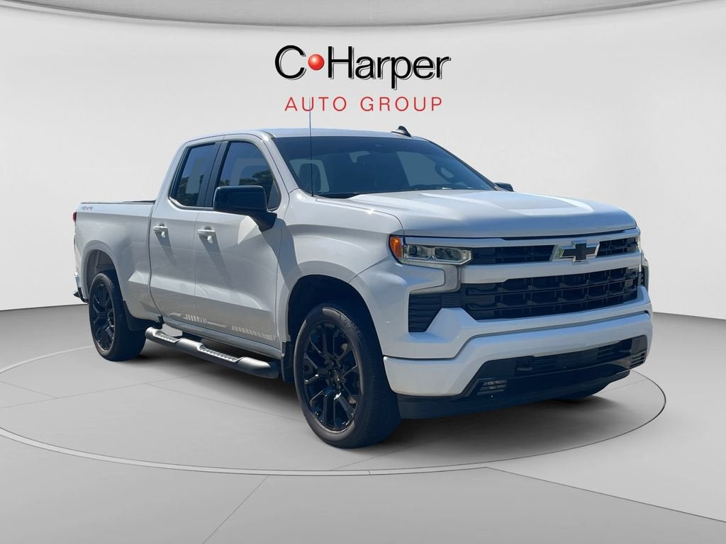 2026 Chevrolet Silverado 1500 RST in Summit White — front three-quarter view